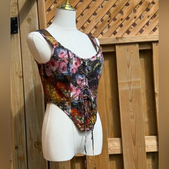 🆕 SELKIE 🧿 NWOT Genevieve Duchess Corset, Still Life Portrait - Sz L - Picture 6 of 16